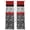 Red, variant on Black Red Sheer Curtains 96 Inch Length 2 Panels Set, Garden Floral Stripe Aesthetic Flower Boho Voile Window Treatment Semi Sheer Long Curtains Drapes for Bedroom/Living Room/Kitchen 52"x96"x2