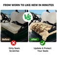 thumbnail image 4 of Golf Cart Seat Covers for 2 Seater, Vintage Octopus Soft Microfiber Cart Seat Towel Blanket, Beige Nautical Coastal Retro Absorbent Breathable Non Slip Bench Seats Protector for Golf Course 51"x31", 4 of 9