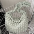 thumbnail image 2 of DQrwqpou Bolso Mujer Con Burbujas Plisadas Nailon Color para Viajes Oficina (verde), 2 of 9