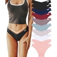 thumbnail image 1 of Bragas de bikini FINETOO de algodón para mujer, paquete de 10, 1 of 7
