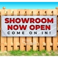 thumbnail image 1 of Showroom Now Open 13 oz Vinyl Banner With Metal Grommets, 1 of 4