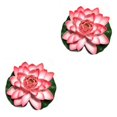 thumbnail image 1 of QualitChoice Artificial Lotus Replacement Simulation Outdoor Garden Park Pond Pool Photography Fake Water Flower Decor Light Pink 2PCS, 1 of 6