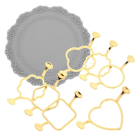 IDEANATEGRATE Wax Seal Mold Crafting Invitations Golden Zinc Alloy