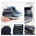 thumbnail image 6 of HsdsBebe Baby Boys Girls Shoes Infant High Tops Ankle Sneakers Soft Anti-Slip Sole for First Walkers 3-18 Months, 6 of 8