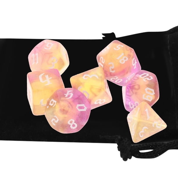 Dés De Jeu De Rôle 7 Pièces Ensemble De Dés En Métal Portable Délicat Dés De Jeu De Rôle 7 Pièces Ensemble De Dés En Métal Portable Délicat