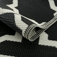thumbnail image 5 of Beverly Rug Indoor Outdoor Reversible Plastic Area Rug - 5x7 - Black / White, 5 of 7