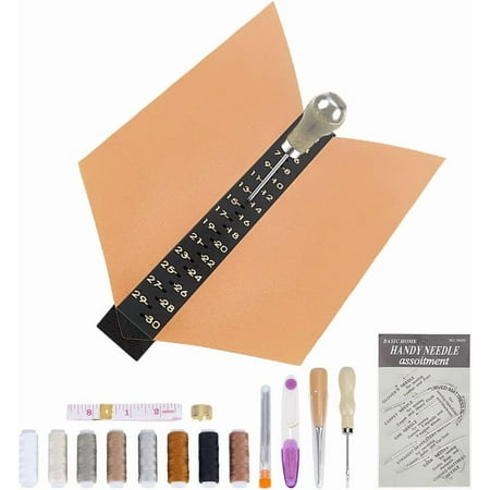 11.8inch Signature Punching Tools Book Binding Tools with Scales Punching Holes Tool Bookbinding Kit with Thread for DIY Crafts Notebooks Journals Planners Books