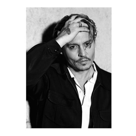 Suuyar Canvas Painting Wall Art Jack Sparrow Actor Johnny Depp Mural ...