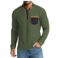 thumbnail image 1 of pstuiky manga larga para hombre, Sudadera informal deportiva de manga larga y cuello redondo para hombre Tops de hombre xxl, 1 of 8