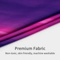 thumbnail image 4 of Small Stall Shower Curtain 36 x 72, Purple Ombre Ocean Half Size Shower Curtain Set, Dark Purple Narrow Shower Curtain for Bathroom Decor, Purple 36 inch Fabric Shower Curtain, 4 of 6
