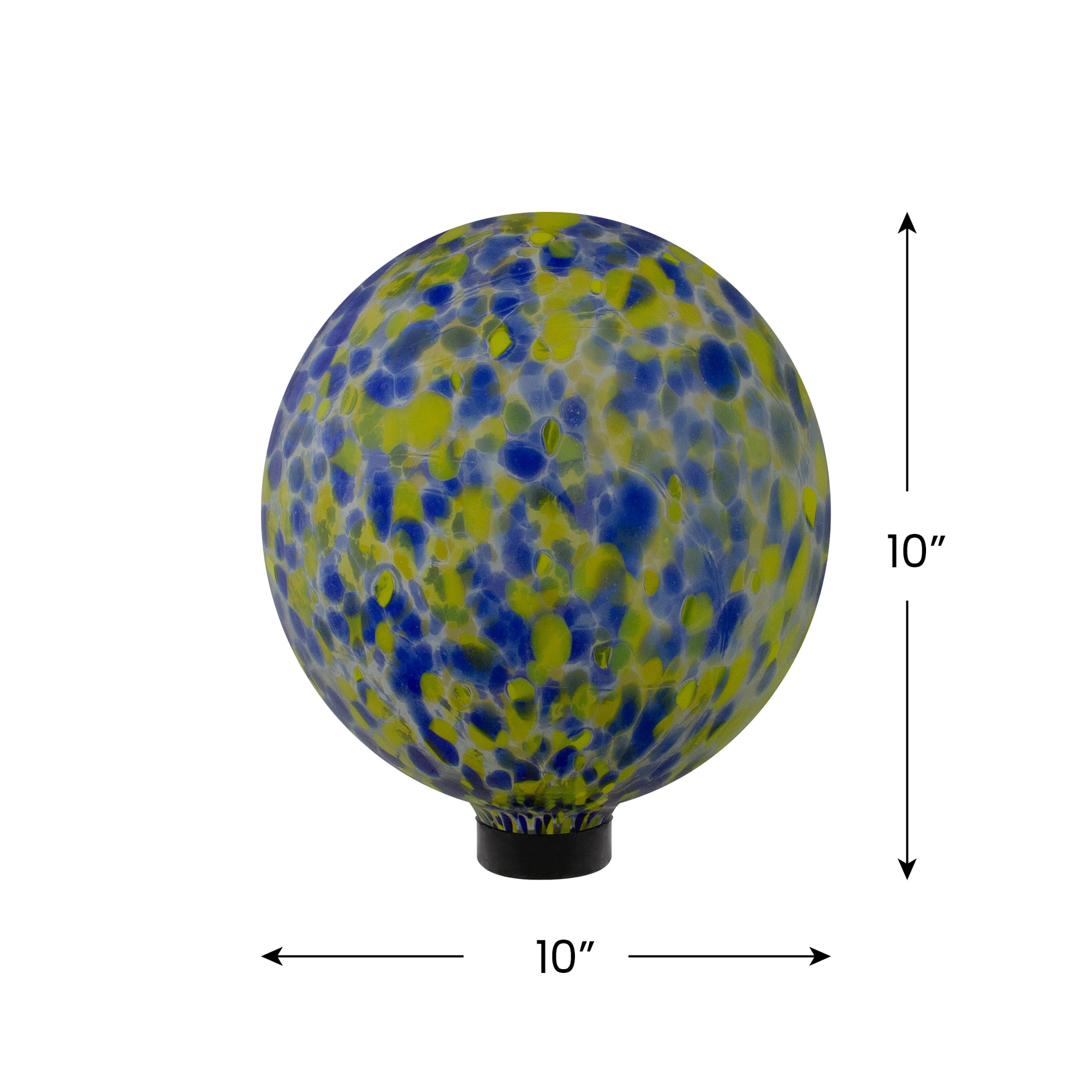 Northlight 10" Yellow and Blue Outdoor Patio Garden Gazing Ball