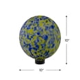 thumbnail image 5 of Northlight 10" Yellow and Blue Outdoor Patio Garden Gazing Ball, 5 of 5