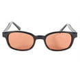 thumbnail image 3 of Pacific Coast Original KD's Biker Sunglasses (Black Frame/Orange Lens), 3 of 6