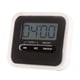 thumbnail image 2 of Reloj despertador eléctrico portátil, recordatorios, cocina casera, salón de cocina, temporizador de tatuaje (negro), 2 of 8