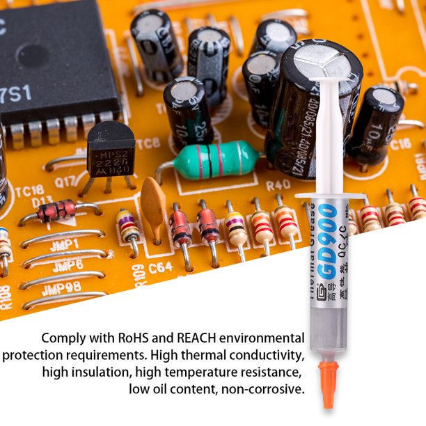 Compuesto Disipador De Calor Pasta de disipador de calor de grasa conductiva térmica de yeso de silicona para enfriador de CPU de 7g