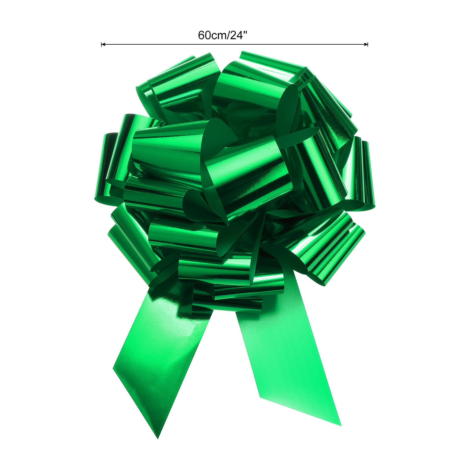 Uxcell 24" Extra Giant Large Pull Bow Christmas Metallic Car Gift Wrapping Bows for Wedding Gift, Dark Green