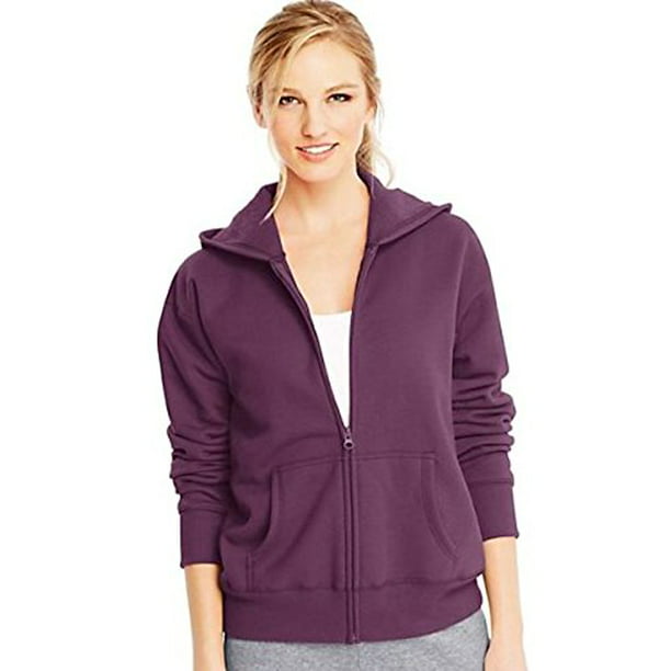 Hanes Women's Fleece Zip Hoodie - Walmart.com