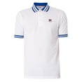 thumbnail image 5 of Fila Faraz Tipped Rib Polo Shirt, White, 5 of 5