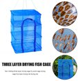 thumbnail image 2 of Red de secado plegable de 3 capas para colgar platos de pescado y verduras, estante secador de malla Likrtyny Deportes al aire libre Salida diaria Juego de fiesta, 2 of 9
