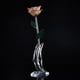 thumbnail image 5 of Rosa de oro de 24 quilates bañada en tallo largo en caja de regalo con soporte (rosa blanca y rosa con soporte), 5 of 5