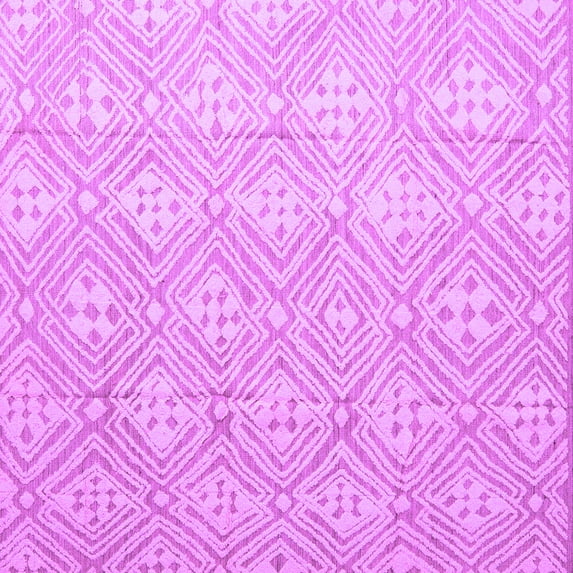 Ahgly Company Indoor Square Abstract Purple Modern Area Rugs, 8' Square