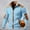 Light Blue-Athletic-Men, variant on Zedker Men's Corduroy Jacket Full Zip Cardigan Sweatshirt Long Sleeve Elbow Patch Jacket Lightweight Casual Coat Clothes Green L