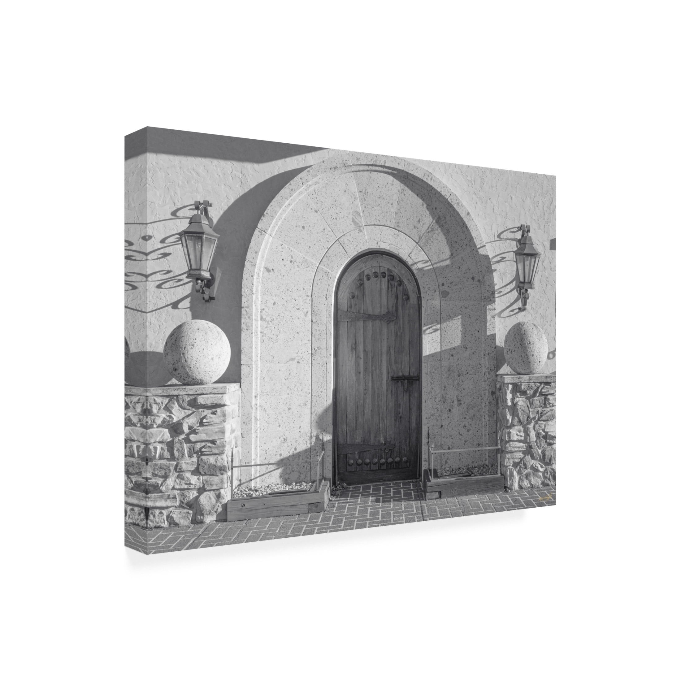 Canvas Wall Art - Life BeautifuLEE 'Old World Entrance' Wall Art for Living Room, Bedroom, or Office Décor by Trademark Fine Art - 32 x 24 Inches