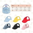 thumbnail image 6 of Xinyolin Dog Beach Hat Sun Pet Baseball Cap with Ear Holes Dog Canvas Visor Outfit Puppy Sunbonnet Beach Accessories, 6 of 8