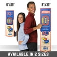 thumbnail image 7 of Kansas Jayhawks 6'' x 19'' 3D StadiumView Banner, 7 of 7