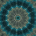 thumbnail image 1 of Ahgly Company Machine Washable Indoor Square Transitional Aquamarine Stone Green Area Rugs, 5' Square, 1 of 7