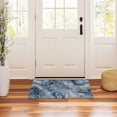 thumbnail image 6 of JSTEL Marble Watercolor Blue & Gold Front Door Mat Outside Entrance 32x20 Inch Doormat for Outdoor Indoor Washable Non Slip Floor Mats, 6 of 8
