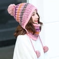 thumbnail image 4 of Maoww Ensemble de Bonnets d'Hiver pour Femmes Adultes Cyclisme Extérieur Course Bonnets Chauds Écharpe, 4 of 7