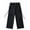 Black, variant on Kmdttou Women Wide Leg High-Waist Lace-Up Drawstring Straight Leg Cargo Belt Pocket Pants