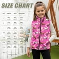 thumbnail image 6 of chaqlin Horse Vest for Girls 10-12 Trendy Y2K Zip Up Vests Coat Flower Sleeveless Athletic Jacket Lightweight Sports Tops with Pockets Spring Winter Clothes, 6 of 6