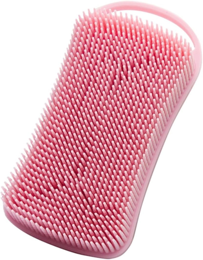 Square Tactile Brush Hair Body Massage Brush Silicone Hair Scrubber