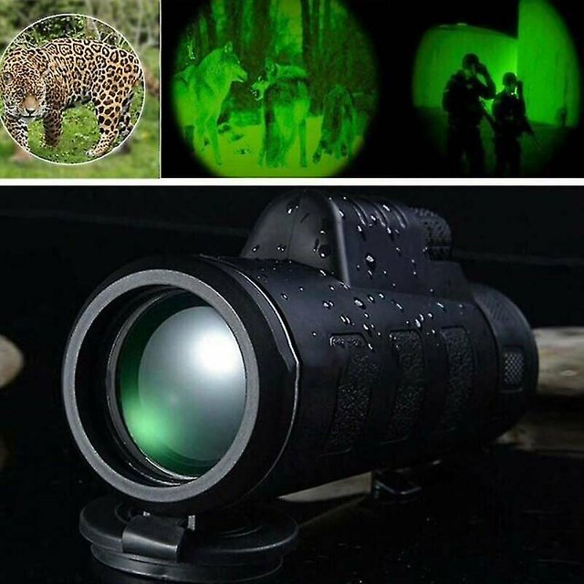 prismáticos 40x60 con telescopio al aire libre de la prenda impermeable del poder más elevado de la prisma de la visión nocturna BANYUO Hogar