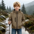 thumbnail image 6 of Stamzod Boys Girls Fashion Waterproof Rain Jacket Long Sleeve Hooded Raincoat with Pockets Lightweight Kids Rain Coat, 6 of 9