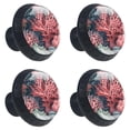 thumbnail image 2 of 4 Pcs Coral Knobs for Kitchen Cabinet Cupboard Dresser Bookcase Drawer Pulls Handles Round Home Decor, 2 of 8