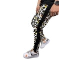 thumbnail image 2 of Seyurigaoka Men's Fashion Casual Camouflage Leopard Print Drawstring Elastic Waist Long Pant Trousers, 2 of 5