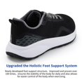 thumbnail image 3 of Zapatillas ROABES con puntera ancha para mujer, de ancho ancho, color negro 43, 3 of 9