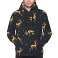 thumbnail image 4 of Bingfone Christmas Deers Men'S Drawstring Hoodie Long Sleeve Pocket Sweatshirts-4x-Large, 4 of 9