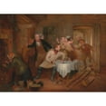 thumbnail image 3 of Richard Redgrave 14x11 Black Modern Framed Museum Art Print Titled - The Deserter's Home, 3 of 5