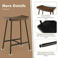 thumbnail image 4 of Giantex 24 Inch Height Industrial Saddle Stool, Backless Counter Bar Stool, (4), 4 of 6