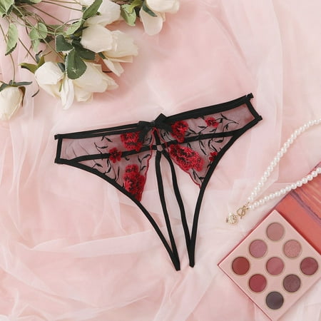 

Ykohkofe Women Thongs Lace Panties Seamless Thong Underwear Ladie Brief Underwear Thong