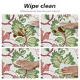 thumbnail image 4 of Nawypu Peach and Coral Fitted Tablecloth for Round Table Boho Flowers Colors Blossoms Vintage Elastic Edged Table Cover, Round Tables Tablecloth Table Cloth Floral Fits up  Tables, 4 of 7