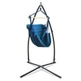 thumbnail image 2 of Hammaka  Summit Stand with Woven Fabric Chair Combo Blue, 2 of 5