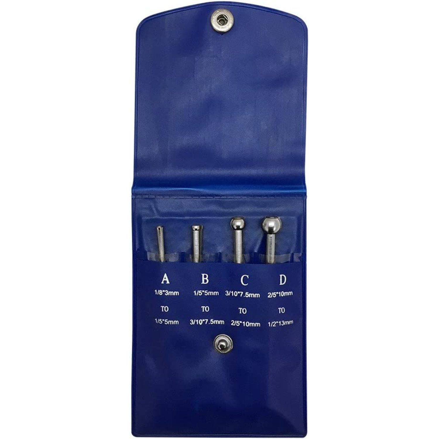 Codllyne 4 Pc Telescopic Small Hole Bore Gauge Set Ball Type Metal Gage