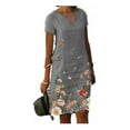 thumbnail image 2 of Women's Cotton Linen Casual Dress Medium, 2 of 4