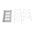 thumbnail image 1 of YUMILI Support de Rangement Extensible pour Casseroles, Support de Couvercle de Casserole Réglable (Gris), 1 of 14
