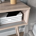 thumbnail image 3 of MAYEERTY Natural Entryway Console Table with Sliding Doors & Storage, Sofa Table for Hallway & Living Room, 3 of 4